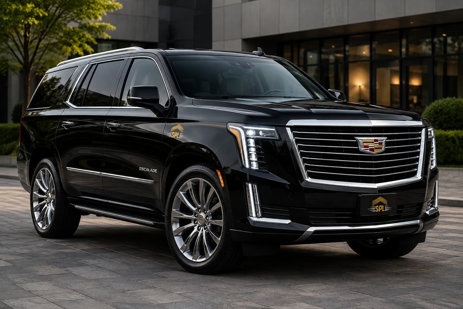 Cadillac Escalade luxury SUV for chauffeured transportation in Atlanta